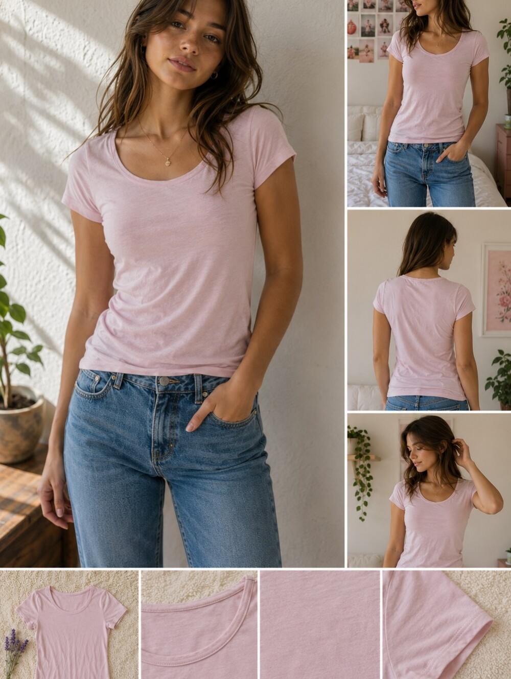 No Boundaries Size M Pink Short Sleeve T-Shirt